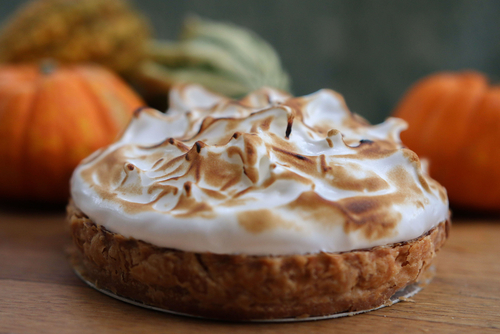 Moroccan Kumara Pudding with Meringue Topping in Orange Cases